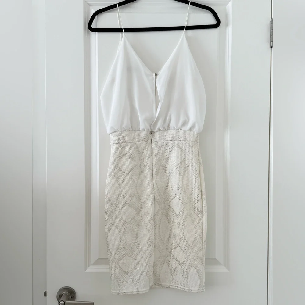 ASOS TFNC London White Bodycon Dress Small - Picture 5 of 15
